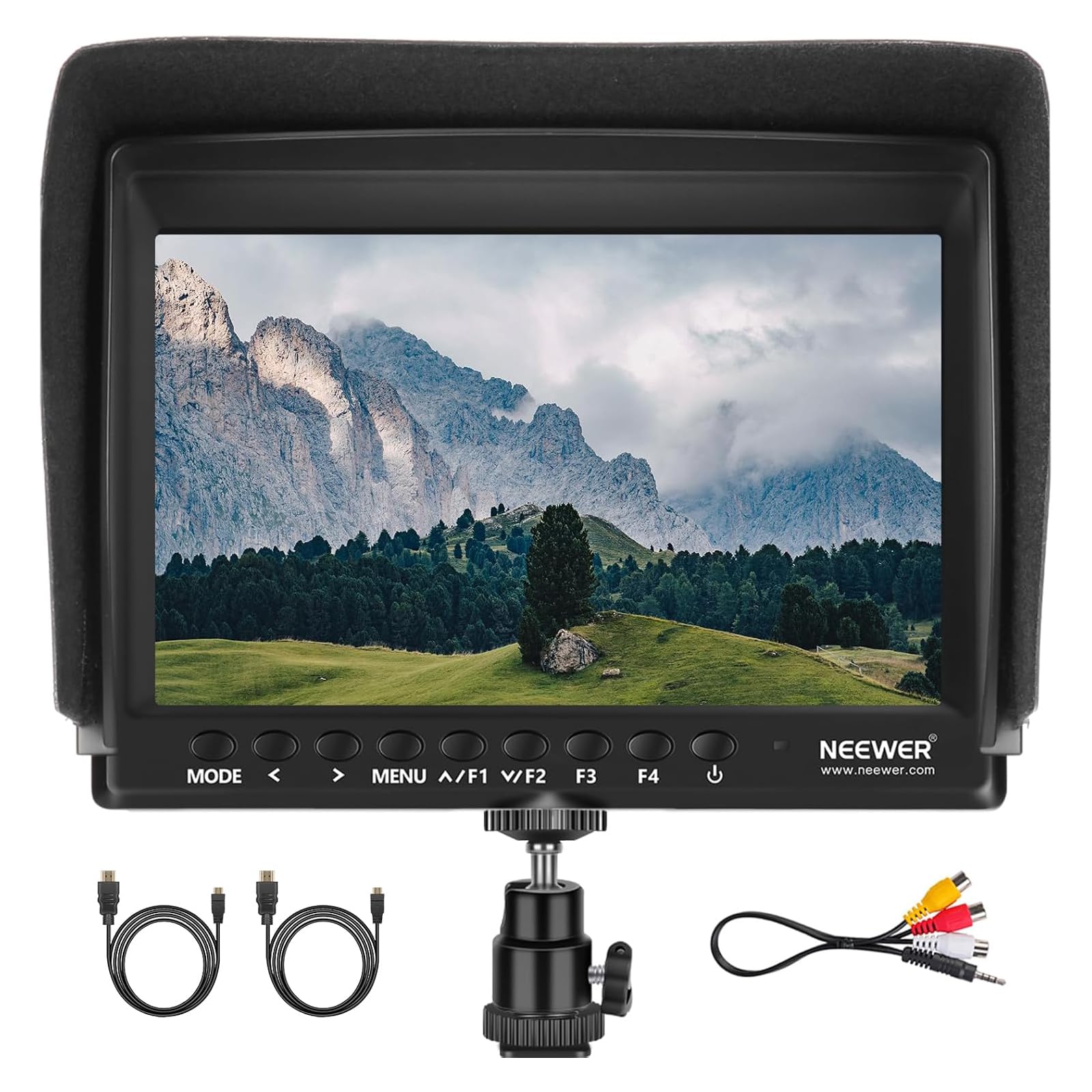NEEWER F100 7 inch Camera Field Monitor Updated Version, 450nit HD | Video Assis