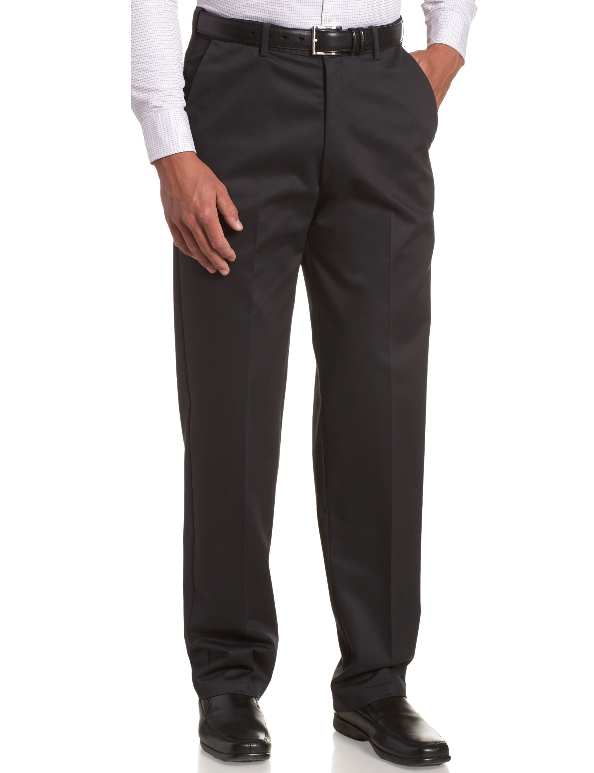 Haggar Work To Weekend Hidden Expandable Waist No Iron Flat Front Pant - Flat Fr