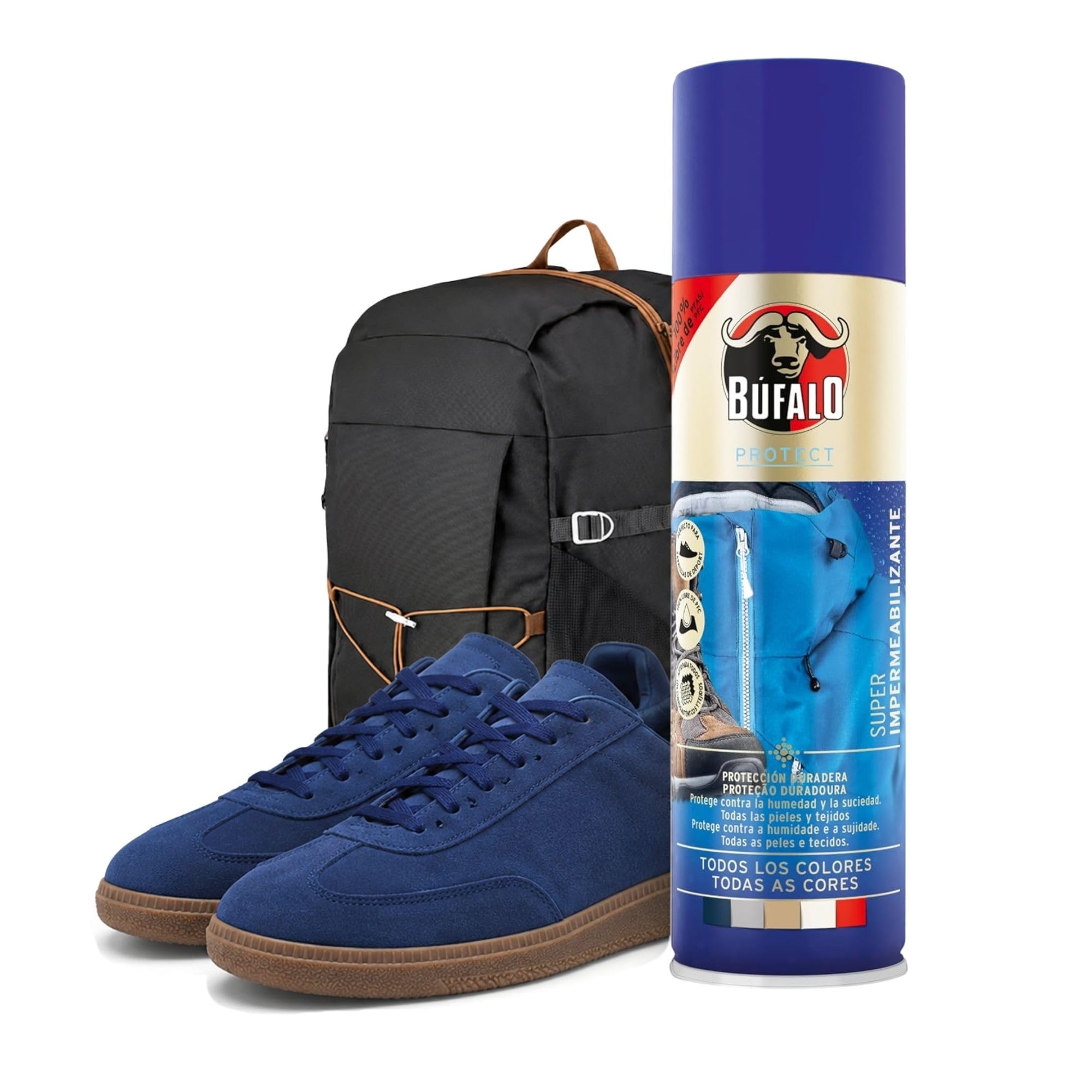 Buffalo - Shoe Waterproofing Spray 250 ml - Transparent Shoe Protector Spray- 10