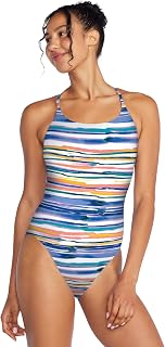 Speedo Traje Baño de Una Pieza Eco Flex Doble Espalda Cruzada Corte Moderado Women's One-Piece Swimsuit