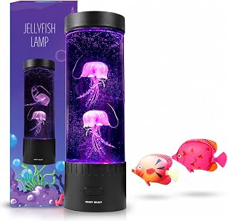 Brewish Jellyfish Lamp, 16 Colors, 4 Modes LED Sensory Aquarium Night Light
