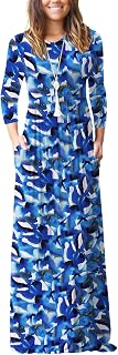 GRECERELLE Maxi abito lungo da donna, stile impero, vita autunnale, casual