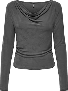 Only Onlfree L/S Structure Boatneck Top Jrs Top Donna (Pacco da 1)