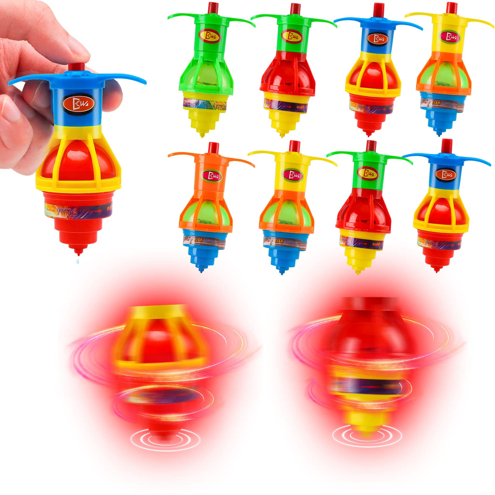 20PCS Starhig Light Up Spinning Tops, LED Light Up Flashing Spinning Tops，Gyrosc