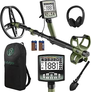 Gbnryg Professional Metal Detector for Adults. | 12" IP68 Waterproof Search Coil, LCD Backlight,5‑Modes Gold Detector,DSP Chip & High‑Accuracy for Beach & Gold Hunting