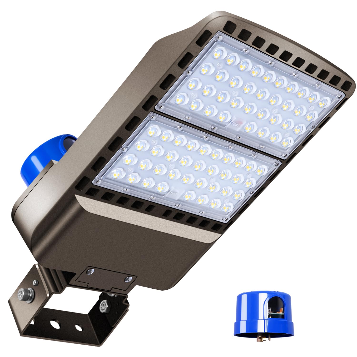BIRITALO 200W Parking Lot Light, 28000LM 5000K Dusk to Dawn Trunnion Mount | 400