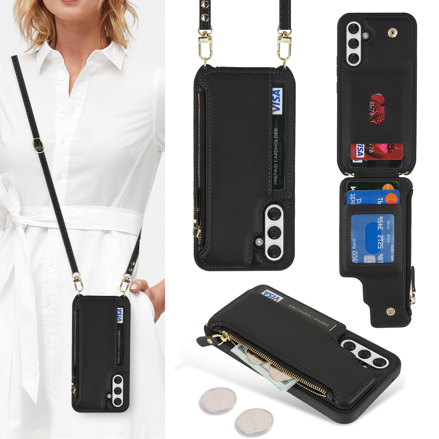 Cavor for Samsung Galaxy A54 5G Case Wallet for Women, Phone Case Galaxy A54 5G 