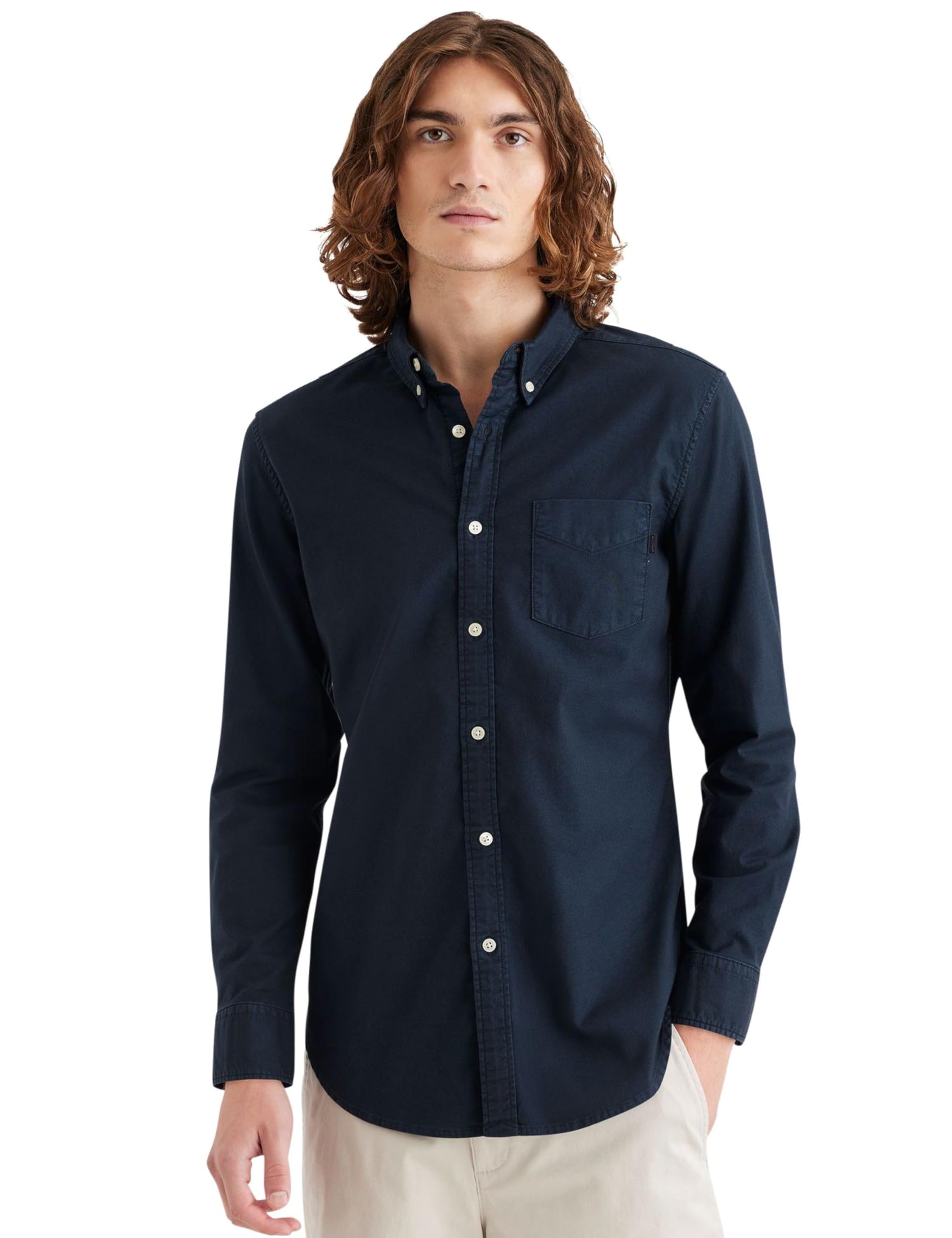 Dockers Men's Oxford Stretch Slim Fit Shirt