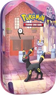 Pokémon: Umbreon Collectible Mini-Box of the 30th Anniversary Expansion of the GCC Pokémon (1 Sheet of Stickers, 1 Card with the Illustration of the Mini-Box and 2 Expansion Envelopes)