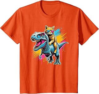 Pop Art Dinosaur T-Rex Cat Tyrannosaurus Rex Cats T-Shirt