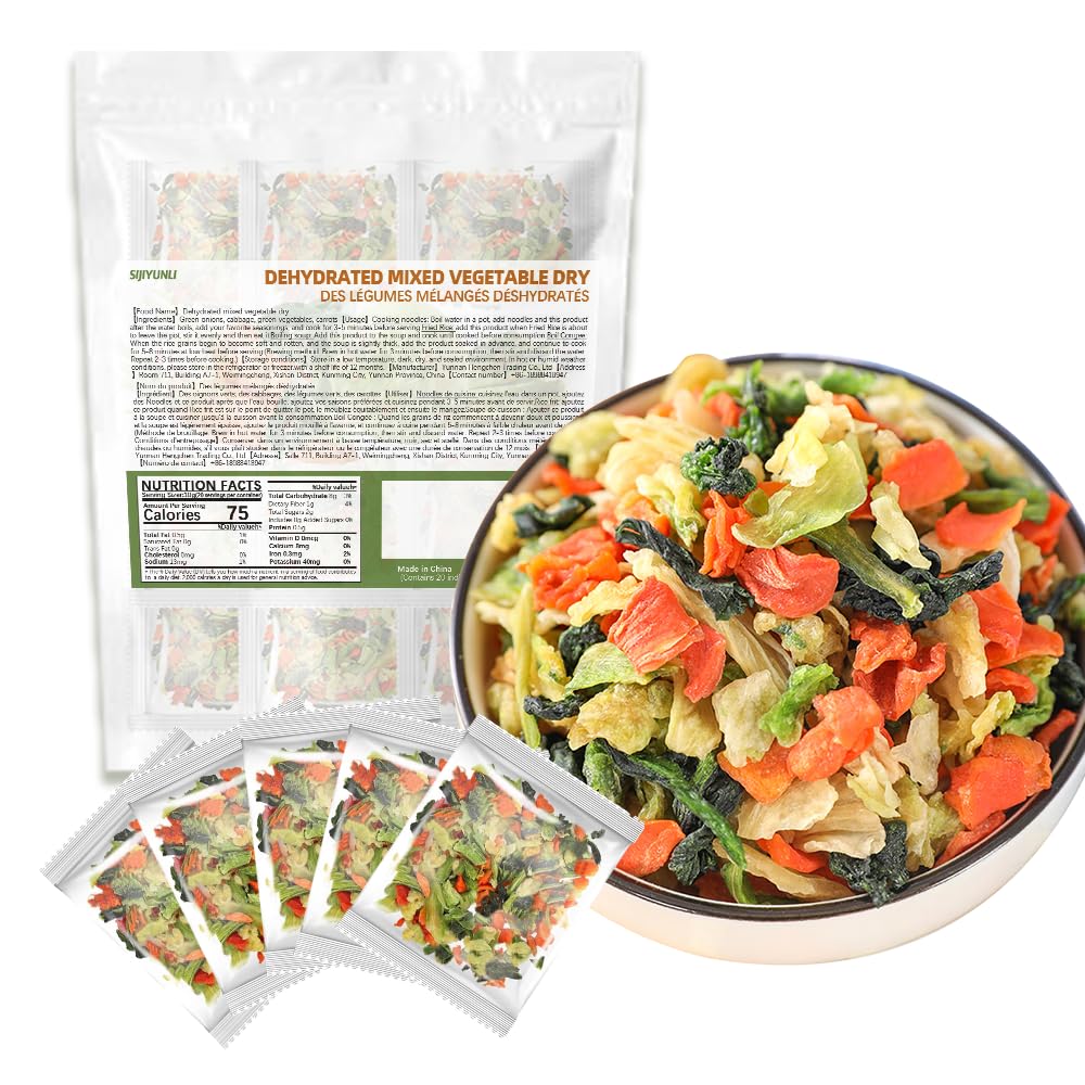 SIJIYUNLI-Dehydrated mixed vegetable dry 200g/7.05oz Suitable for instant noodle