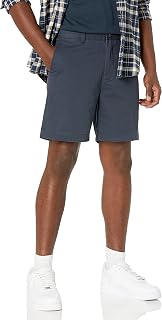Amazon Essentials Hombre Pantalones Cortos Chinos de Corte Ajustado de 18cm
