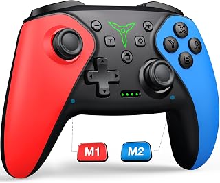 HASACOOL Wireless Switch Controller for Nintendo Switch/Switch 2/Lite/OLED, Switch Controller with a Mouse Touch Feeling on Back Buttons, Extra Switch Pro Controller with Wake-up,Programmable, Turbo