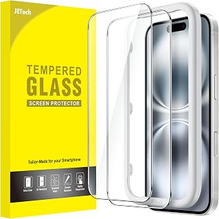 JETech Screen Protector for iPhone 16, 2-Pack