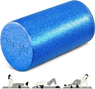 Yes4All High-Density EPP Round Back Roller Foam, Foam Roller for Yoga, Pilates & Stretching - 12, 18, 24, 36 inch