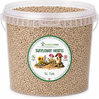 Garden Ting Sunflower Hearts Wild Bird Food, 5 Litre