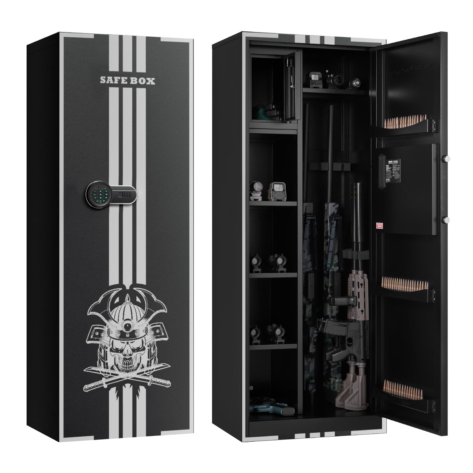 VEVOR 4 Gun Safe, Long Gun Cabinet for Rifles and Pistols, Quick Access Rifle Sa