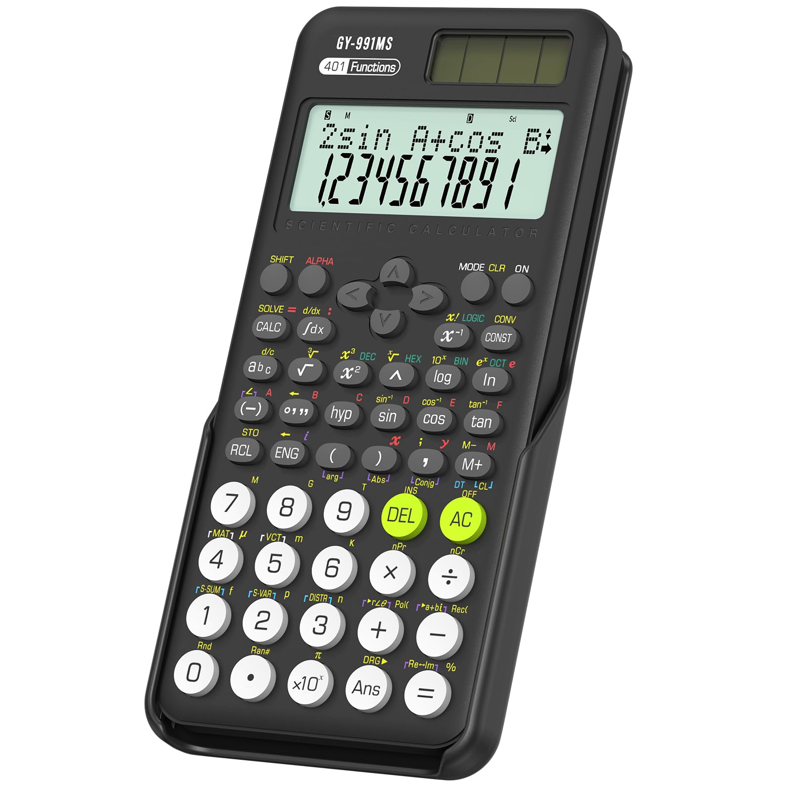 Scientific Calculator School Supplies, ROATEE 991MS 401 Functions 2-Line Display