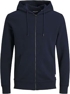 JACK & JONES Zip Hoodie Plain Zip Hoodie