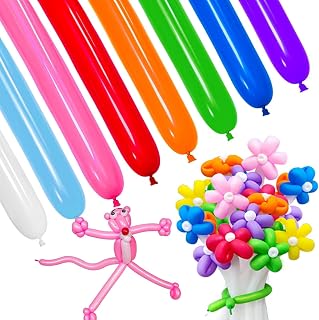 HYKJNBW Long Balloons for Modelling, 260Q Balloons, Magic Balloon Twisting Animals Ballons for Wedding Bachlorette Birthday Party Decoration 100cs