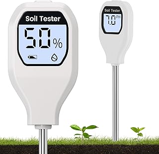 YAMRON 2-in-1 Soil Moisture Meter，Soil ph Tester Digital，Plant Water Monitor，Plant Moisture Meter for Garden, Farm, Lawn, Indoor & Outdoor
