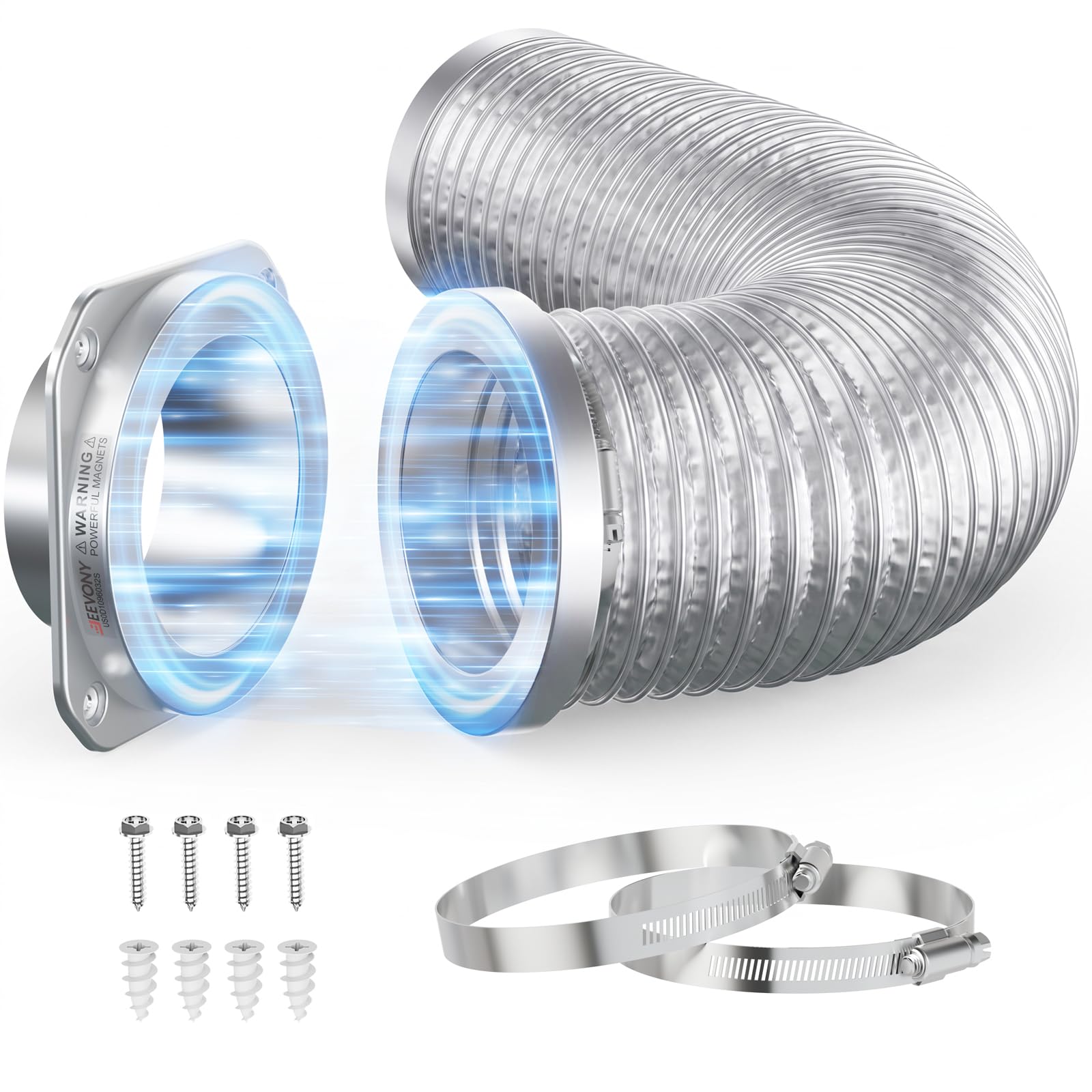 Magnetic Dryer Vent Coupling DV180 Magnetic Dryer Vent Connector Kit