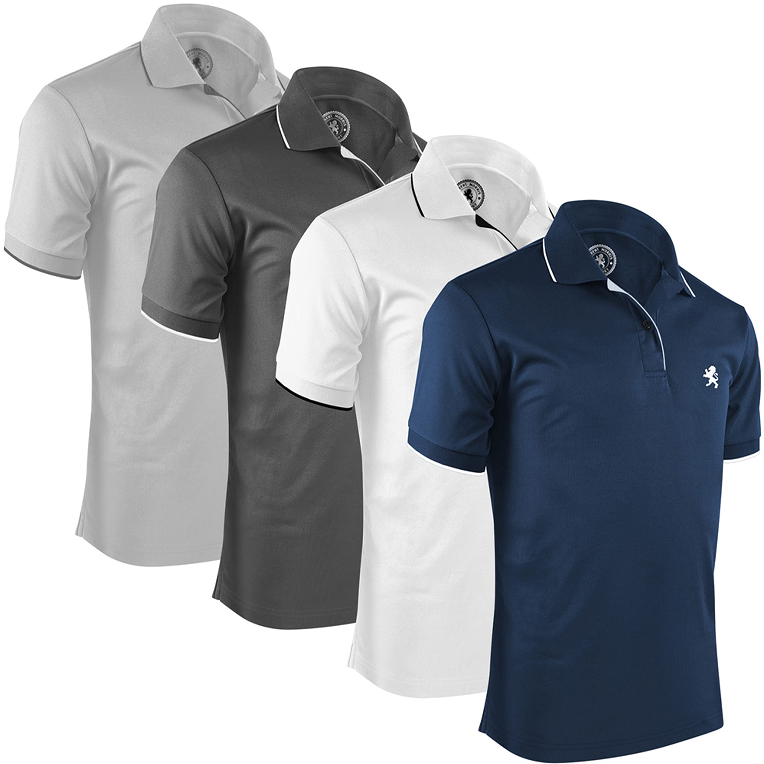 Albert Morris Mens Polo Shirts Short Sleeve Breathable Quick Dry UV Protection C