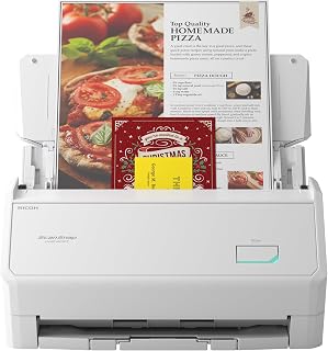 ScanSnap iX2400 (White) A4 Scanner - Ultra-Fast 45ppm Duplex Scanning, Automatic Document Feeder, USB 3.2, High-Resolution Office Scanner
