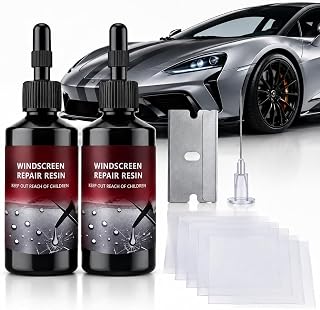 JOPHY Windshield Chip Repair Kit for Car, Windshield Crack Repair Kit, 2026 Upgrade Car Windshield Repair Kit for Chips, Cracks, Bullseye and Star Damage, DIY Auto Glass Repair Resin Kit