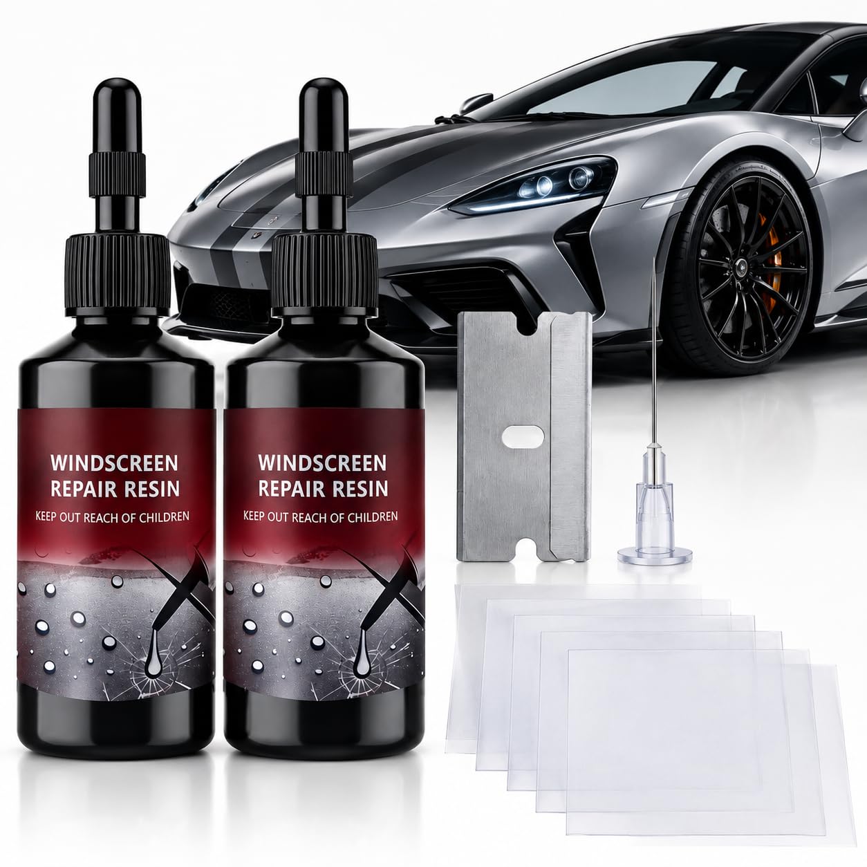 JOPHY Windshield Chip Repair Kit for Car, Windshield Crack Repair Kit, 2026 Upgr