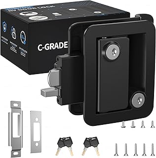 RV Door Lock, Camper Travel Trailer Door Lock Replacement | Direct Replacement for Original RV Door Locks, Fits 2.75" x 3.75" Cutout