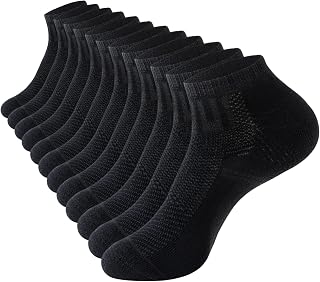 Ankle Socks 6 Pairs, Breathable Short Sport Anti-Blister, Running Cotton for Men Women, Ideal for Home, Running, Work
