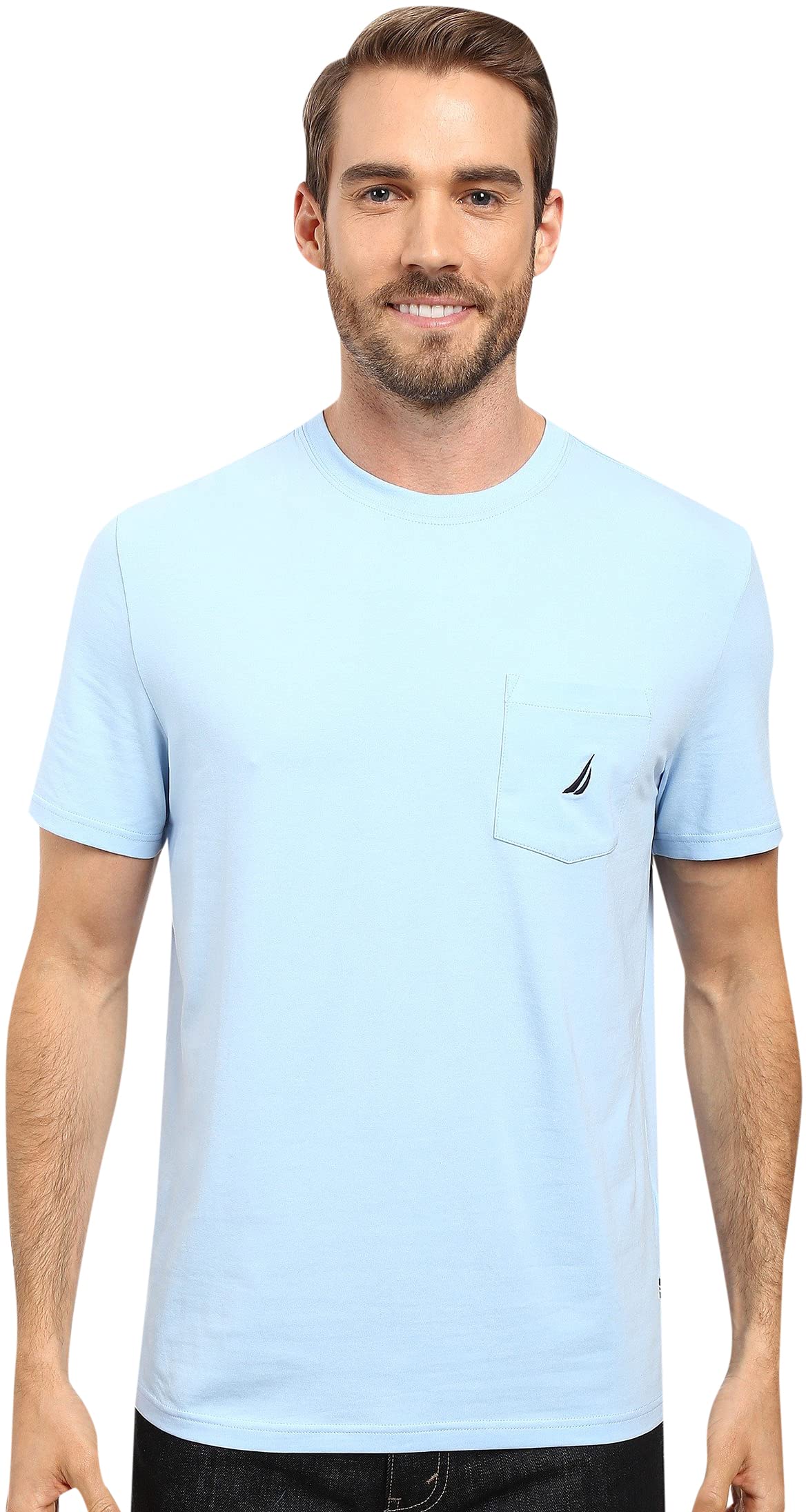 Nautica Men's T-Shirt with Round Neck, Short Sleeves, Pocket T-Shirt