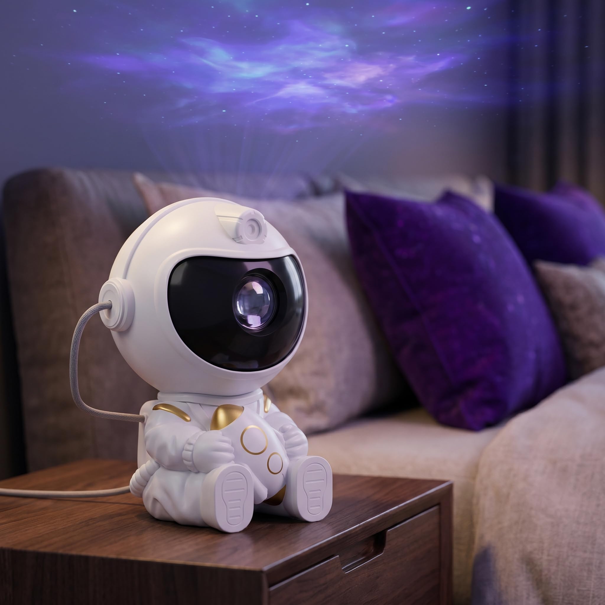 2026 USB Rocket Astronaut Starry Sky Lamp Constellation Remote Control Ambient L