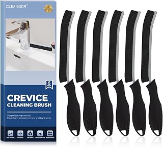 Cleangor 6er-Pack Fugenbürste, Hartborsten Ecken Reinigungsbürste