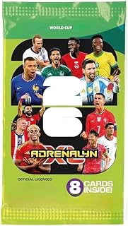 Adrenalyn XL 2026 World Cup one Pack of 8 Soccer Cards Look for Top Stars Like Ronaldo, Messi, Yamal and More!