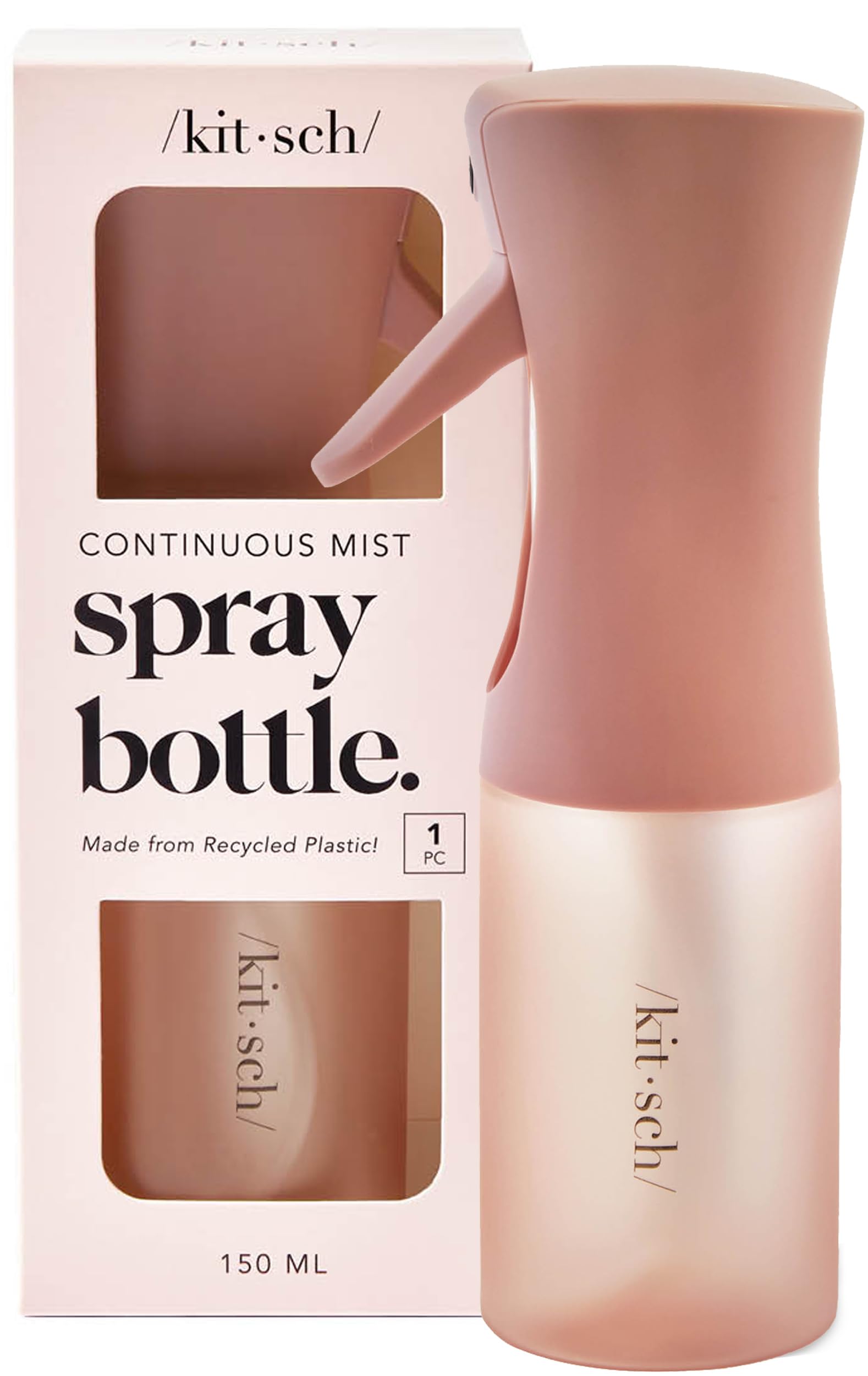 Kitsch Continuous Spray Bottle for Hair – Terracotta, 150ml | Fine Mister Spray 
