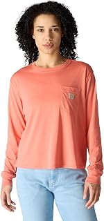 Carhartt Women's Lightweight T-Shirt with Long Sleeve Pocket Comfortable Fit Classic
