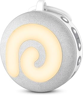 Dreamegg D11, Portable White Noise Machine Baby, with Night Light, Grey | Sound Machine with 21 Soothing Sounds, USB Rechargeable, Child Lock, Timer or Continuous, Ideal for Baby, Kids, Adults Gift