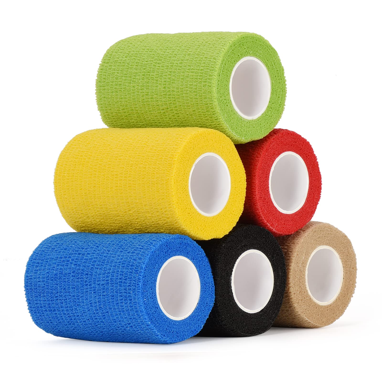 SEADESKY 6 Pack Self Adherent Cohesive Bandages 7.5cm x 4.5m Vet Wrap Horse | Se