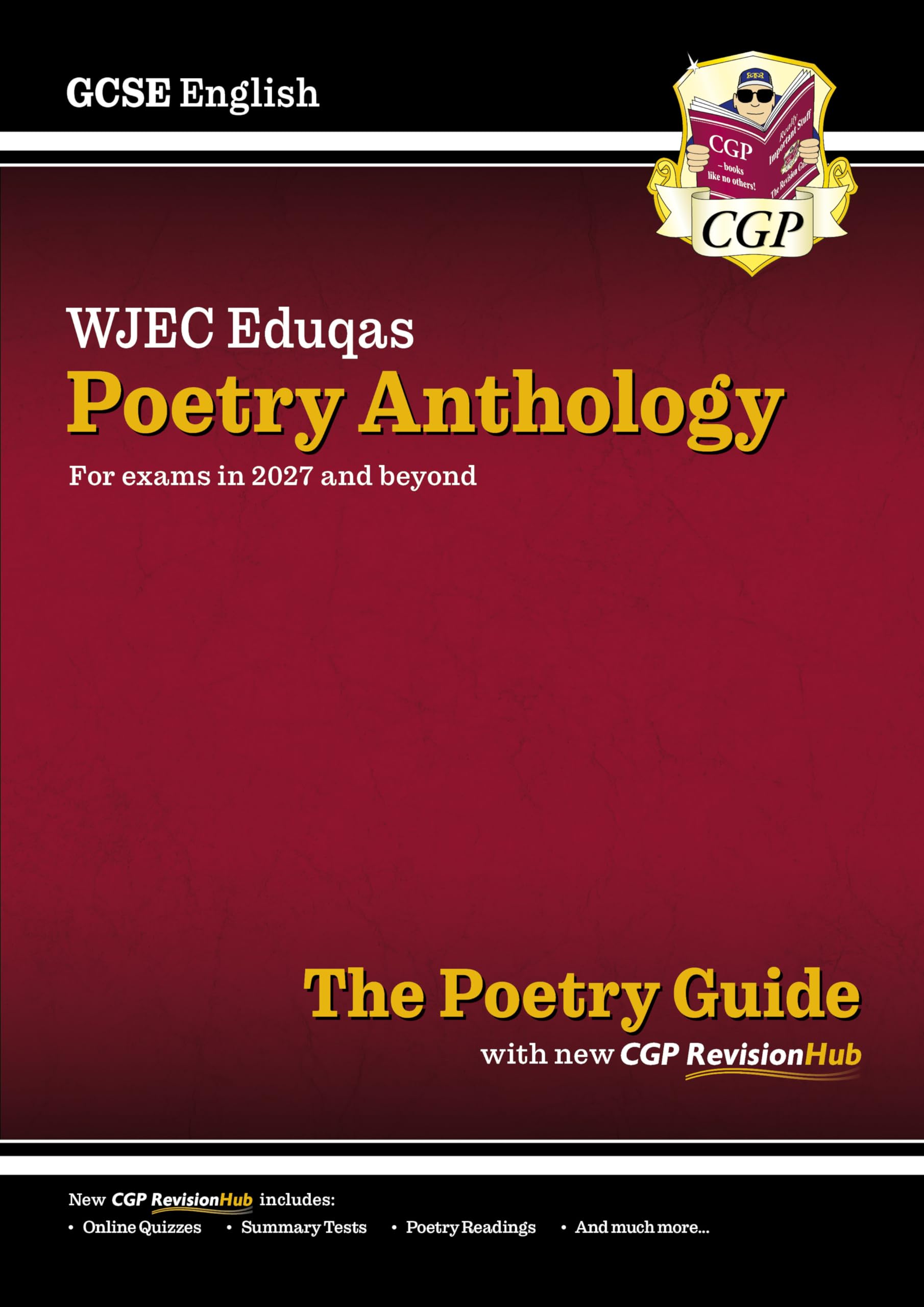 New GCSE English WJEC Eduqas Anthology Poetry Guide with CGP RevisionHub (for ex