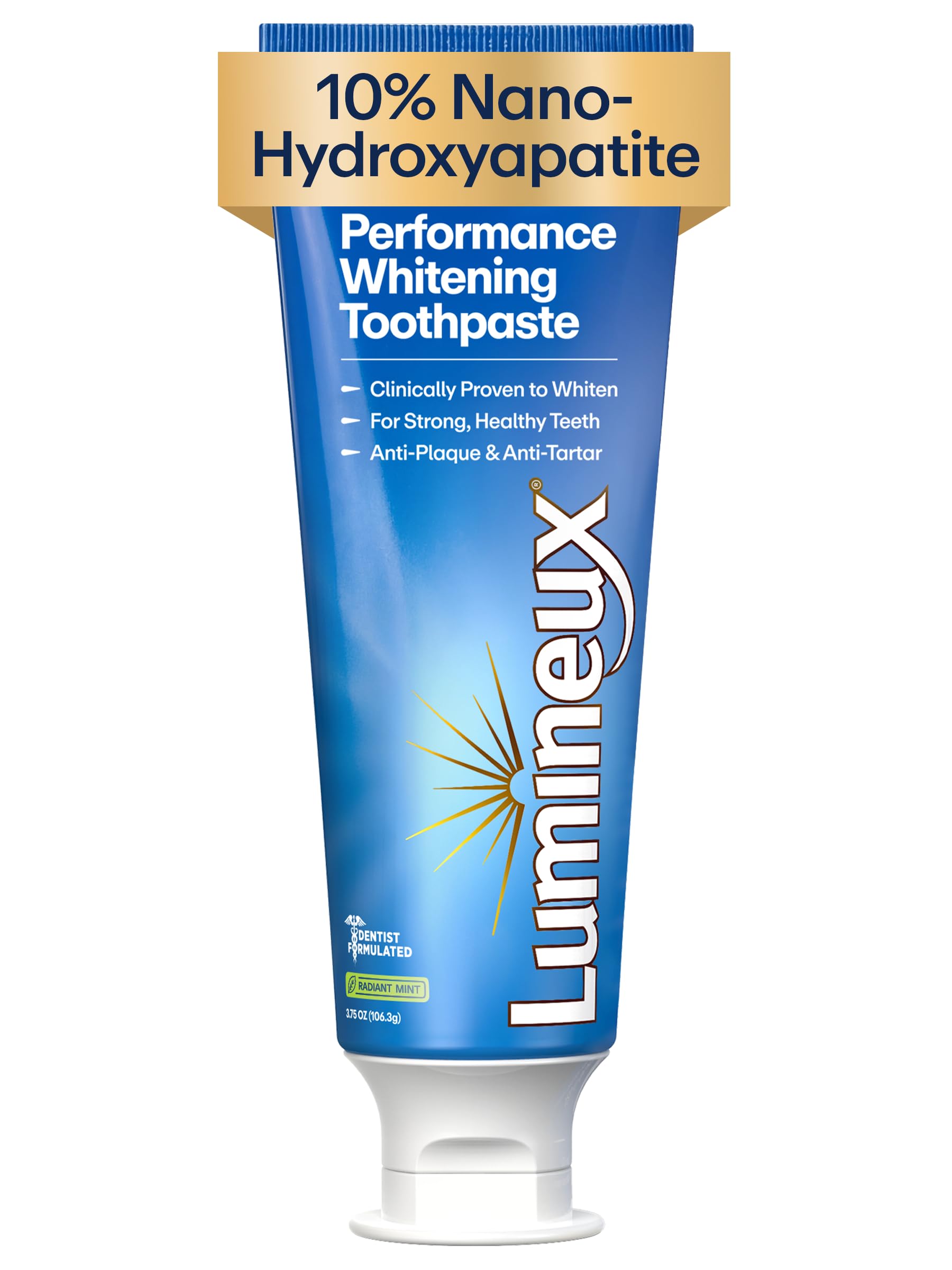 Lumineux 10% Nano Hydroxyapatite Whitening Toothpaste, 3.75 oz | Fluoride free g