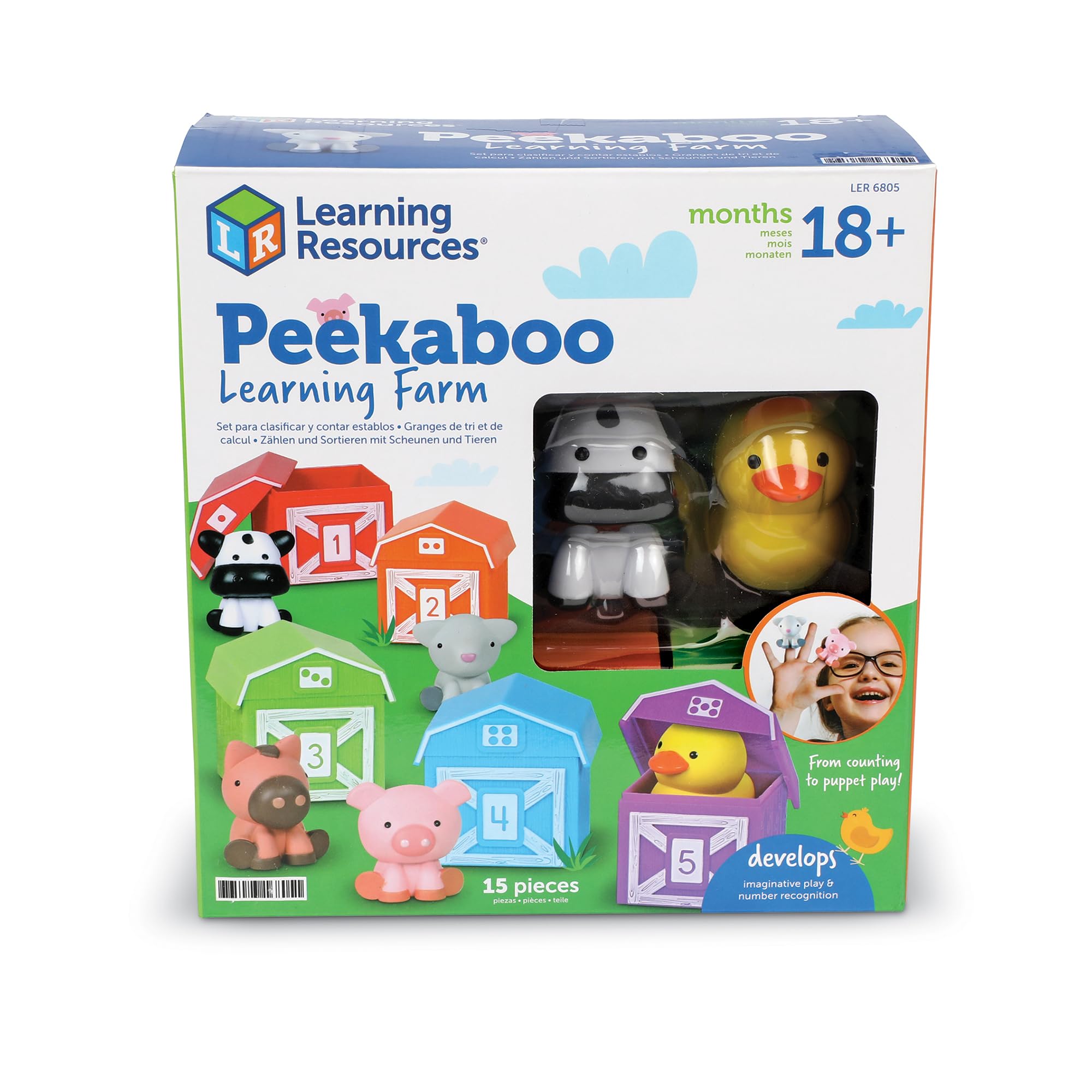 Learning Resources Peekaboo Learning Farm | Farm Animals for Toddlers, Education