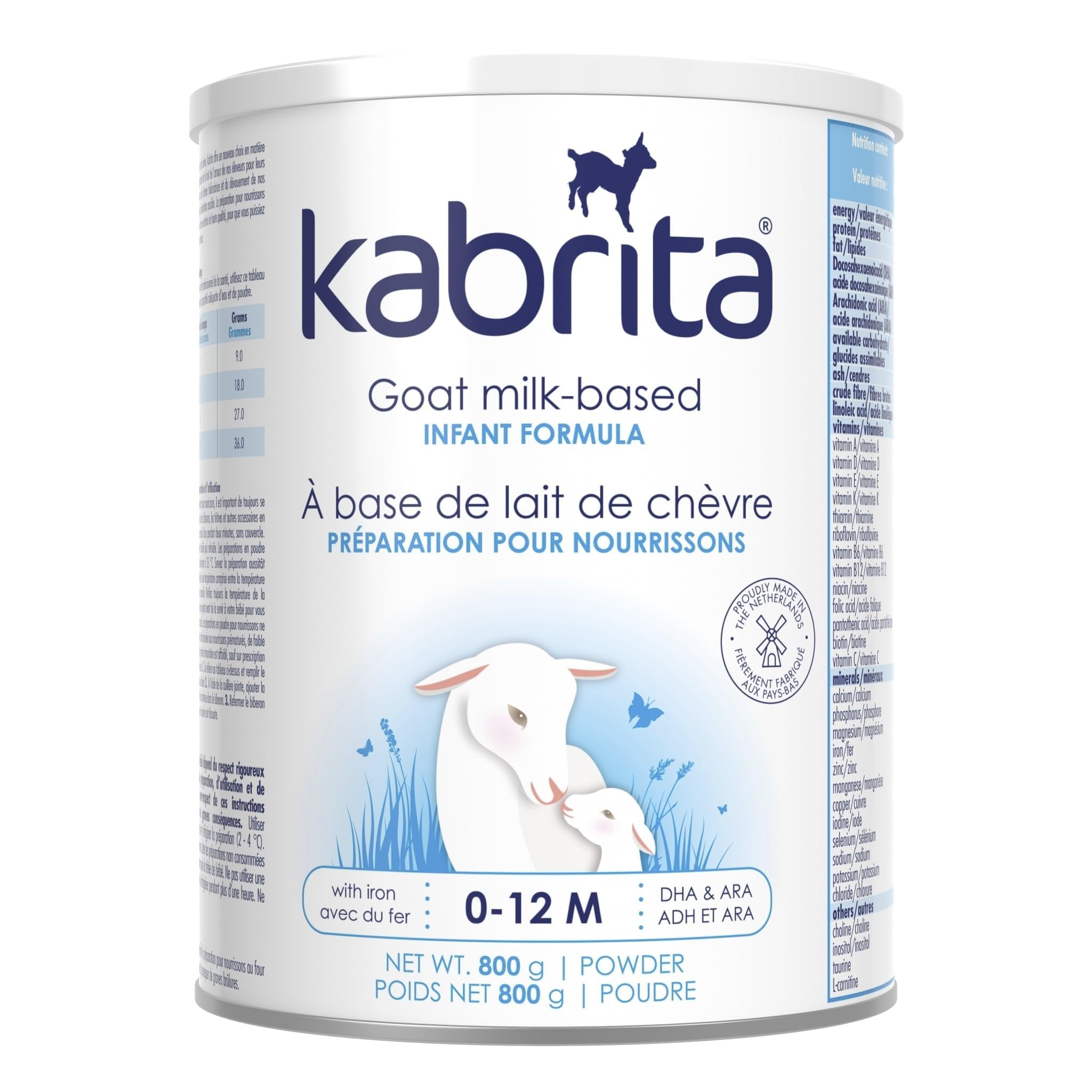 Kabrita Goat Milk-Based Infant Formula with DHA and ARA, Non-GMO, Made in the Ne