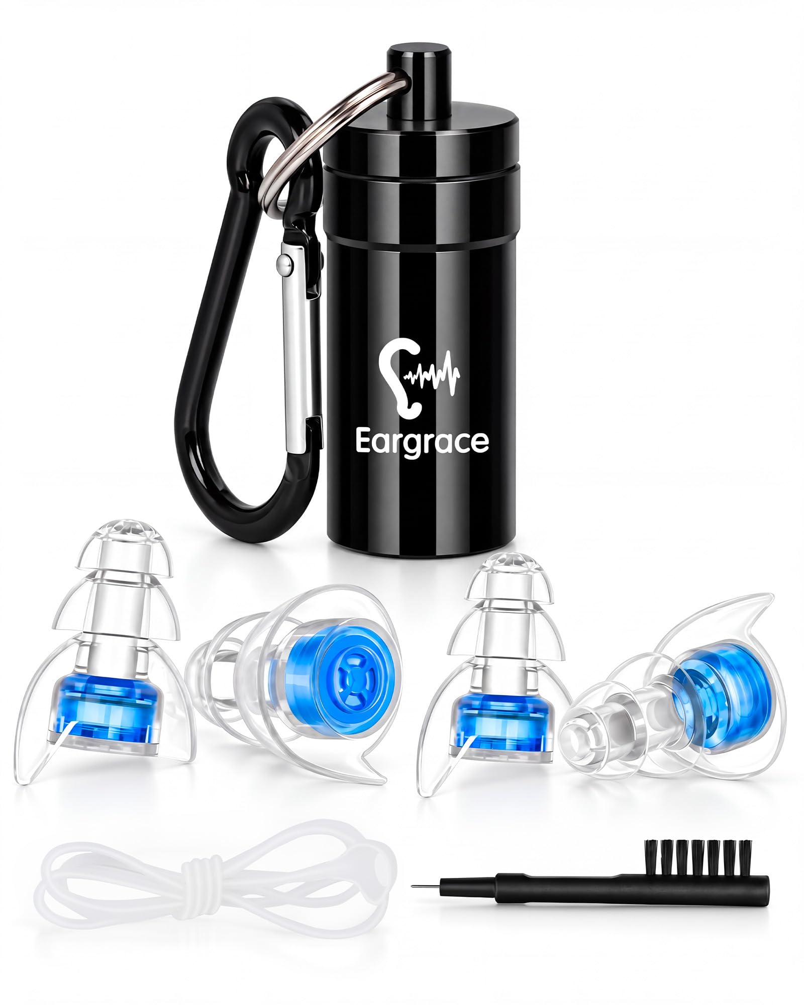 High Fidelity Concert Ear Plugs, Eargrace 2 Pairs Hearing Protection Noise Reduc