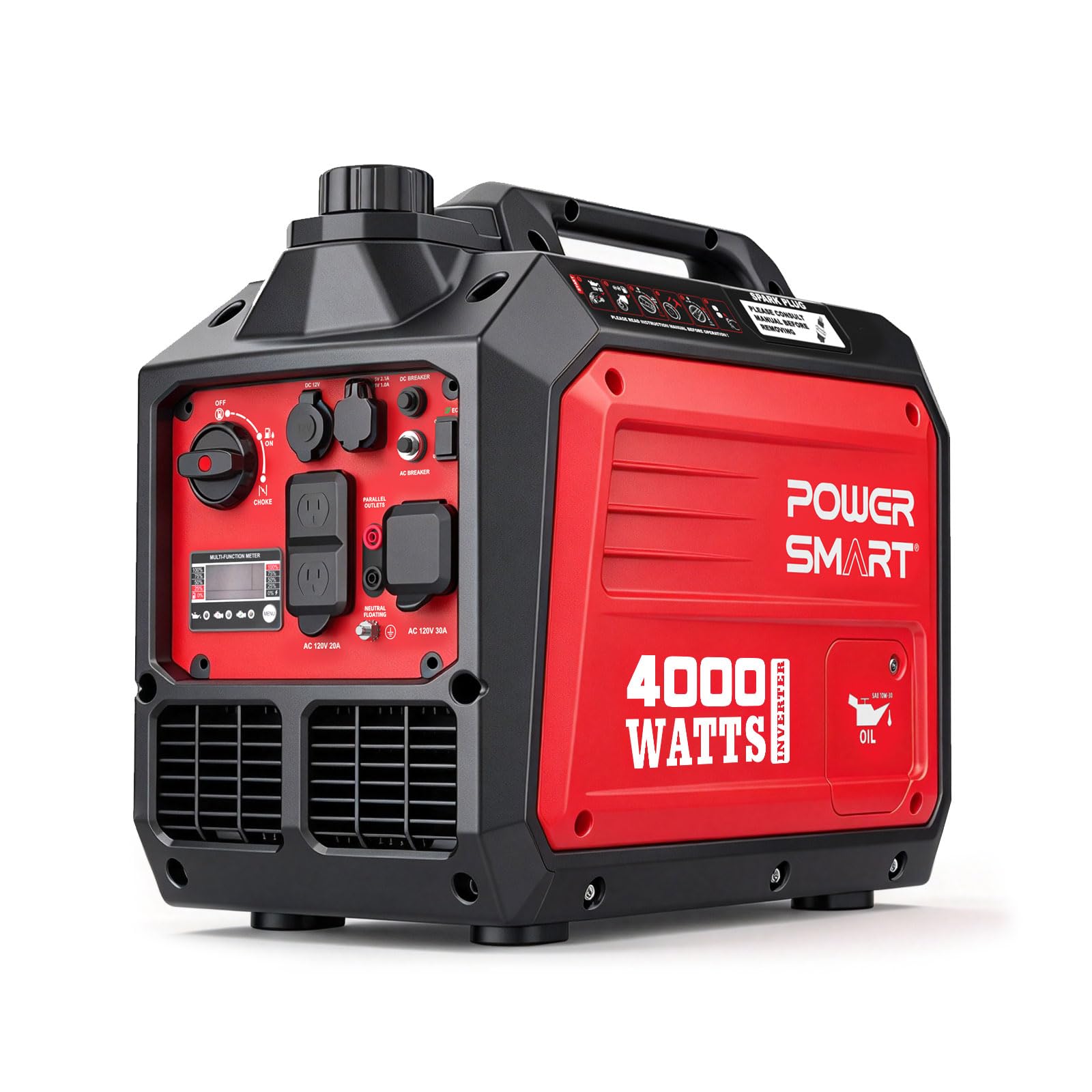 PowerSmart 4000 Watt Portable Inverter Generator for Home Use | Super Quiet <59d