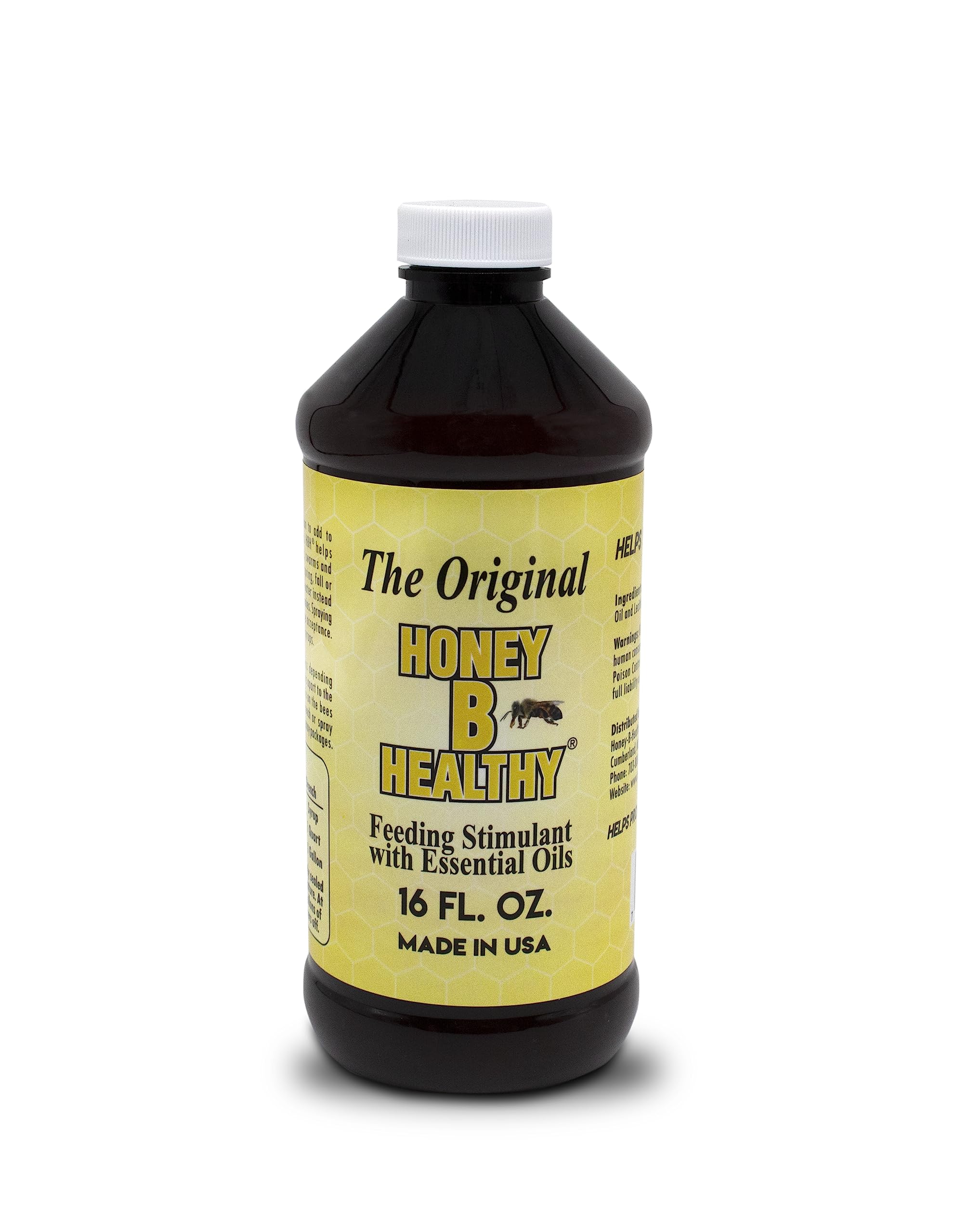 Honey B Healthy Original 16 oz. Bottle, Feeding Stimulant with Essential Oils