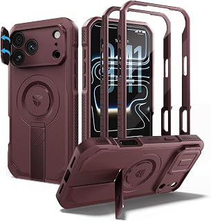 Dexnor for iPhone 18 Pro Max Case/iPhone 17 Pro Max Case, Wine Red