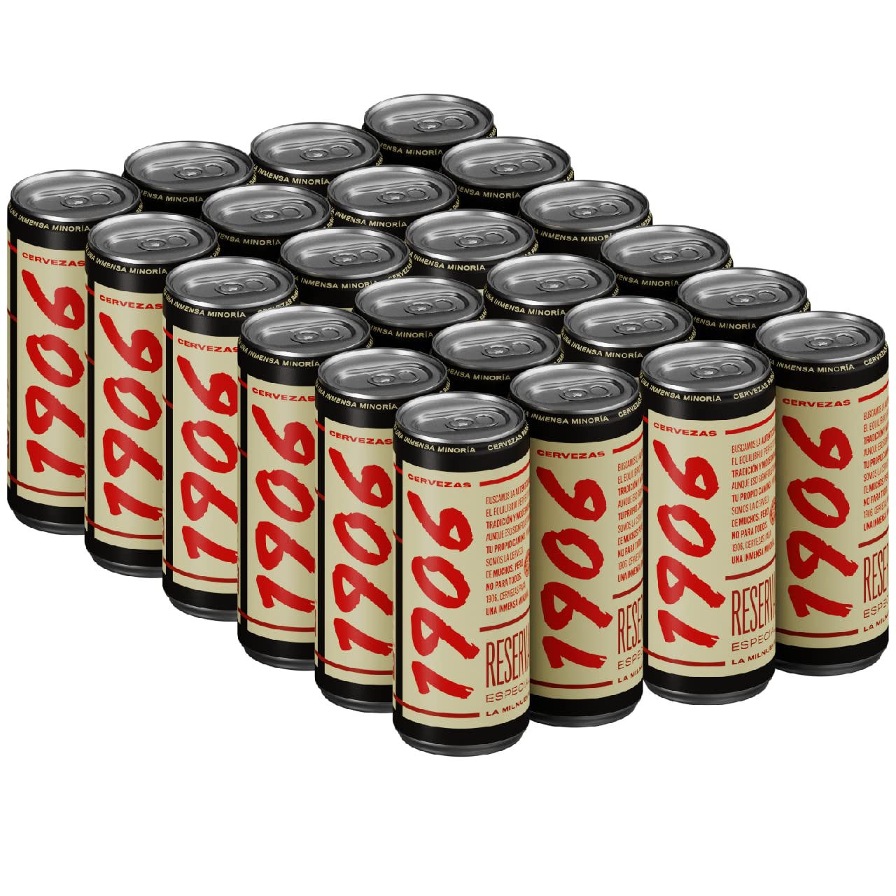 1906 - Special Reserve Lager Extra Beer, 24 Cans x 33 cl | Pilsen Malts and Toas