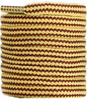 CCSOFTIME Round Work Boot Laces - Heavy Duty, Thick Replacement Laces for Men, Women, Adults - Walking, Hiking, Steel Toe, Safety, Hunting Boots